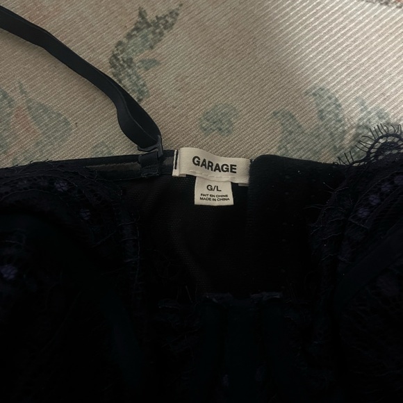 Navy Blue Corset Top from Garage - Picture 3 of 3